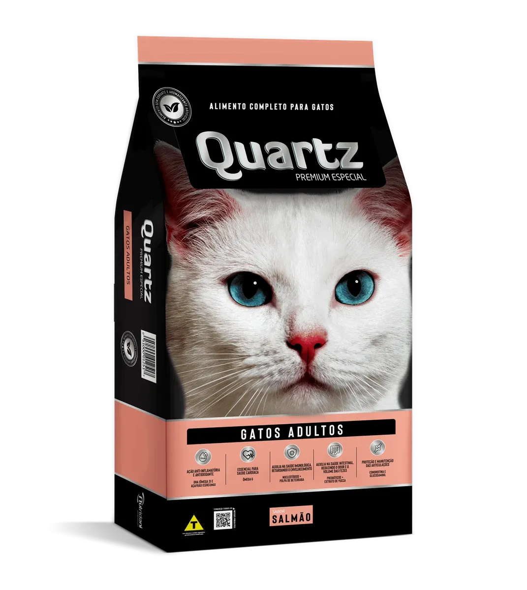 Quartz Gatos Adultos Salmão